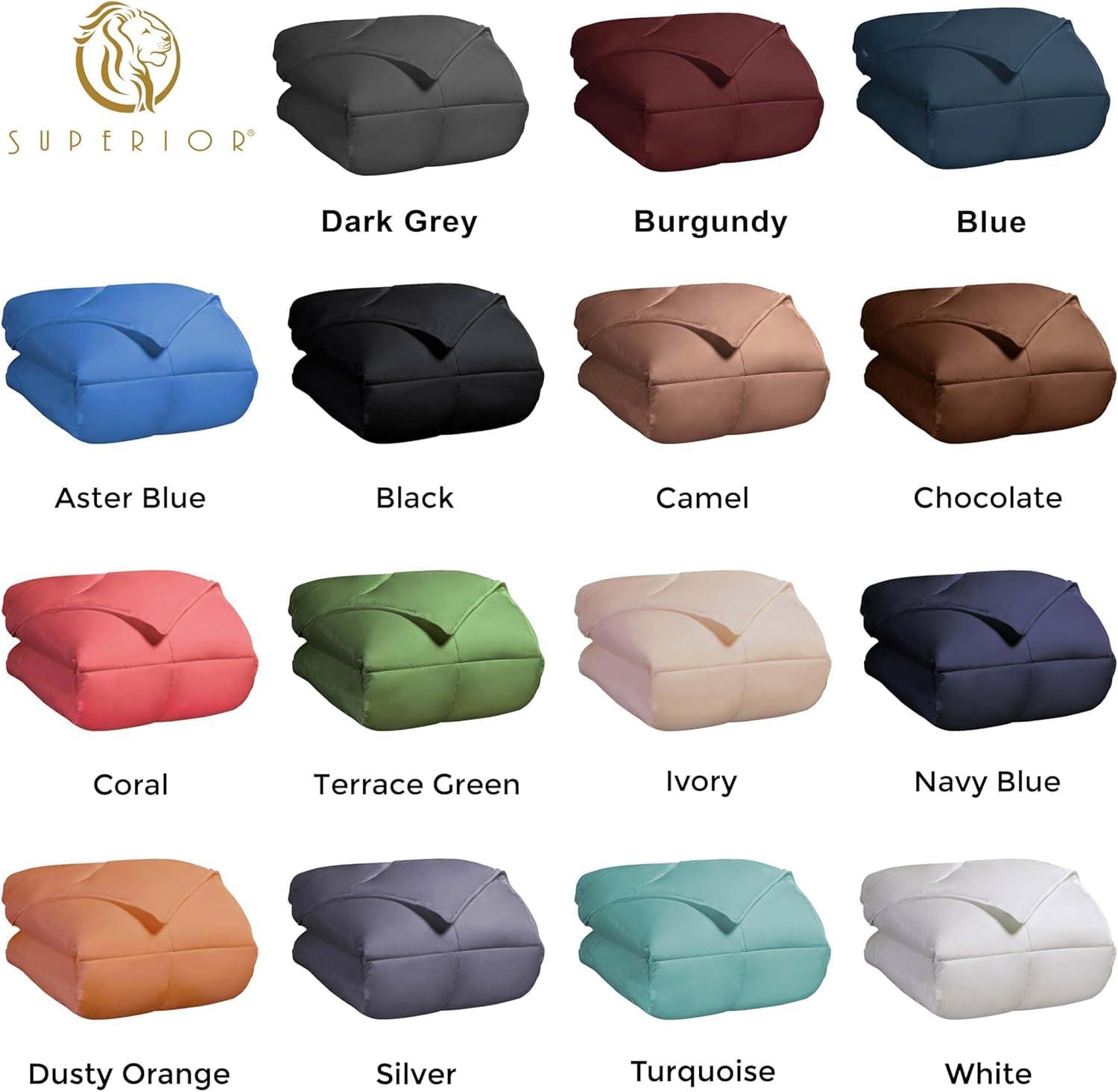 Superior Superior Classic Comforter Reversible Medium Weight Down Alternative Bedding