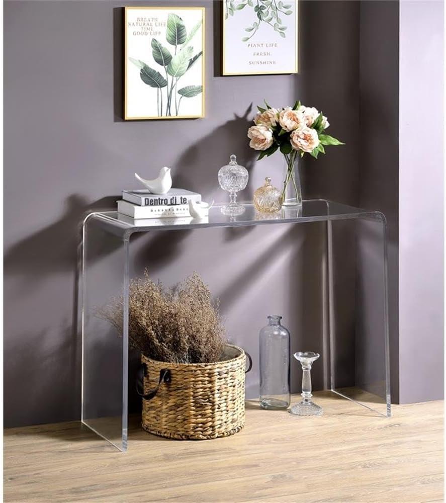 A La Carte Acrylic Sofa/Console Table in Clear