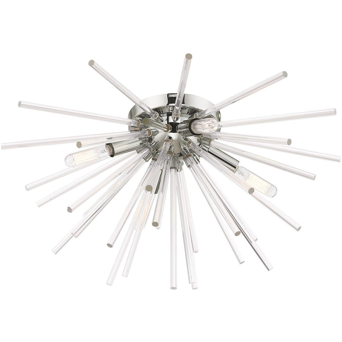Livex Lighting Utopia 4 - Light Flush Mount in  Polished Chrome