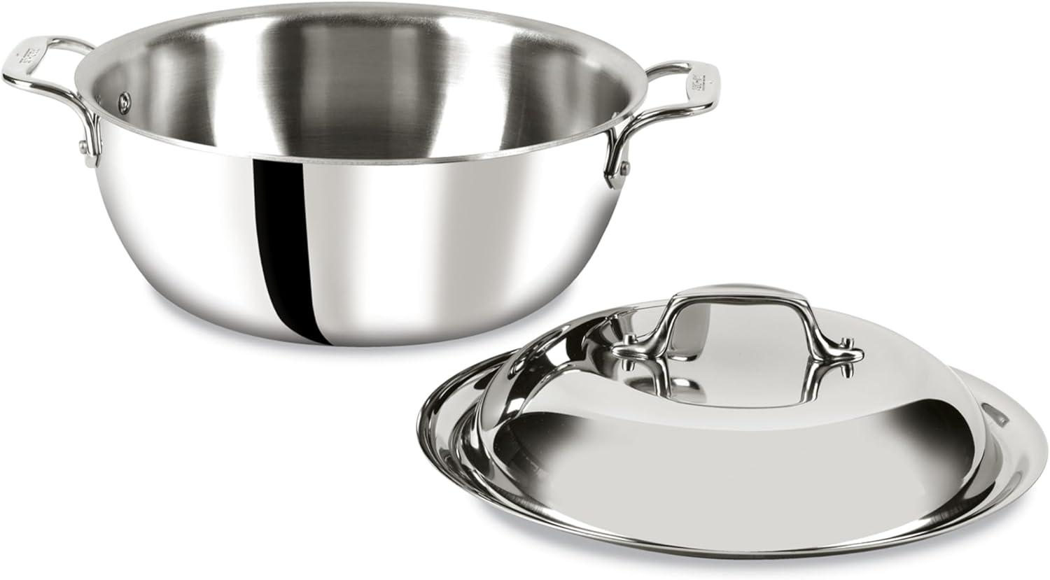 All-Clad D3 Stainless 3-ply Bonded Cookware, Dutch Oven, 5.5 quart