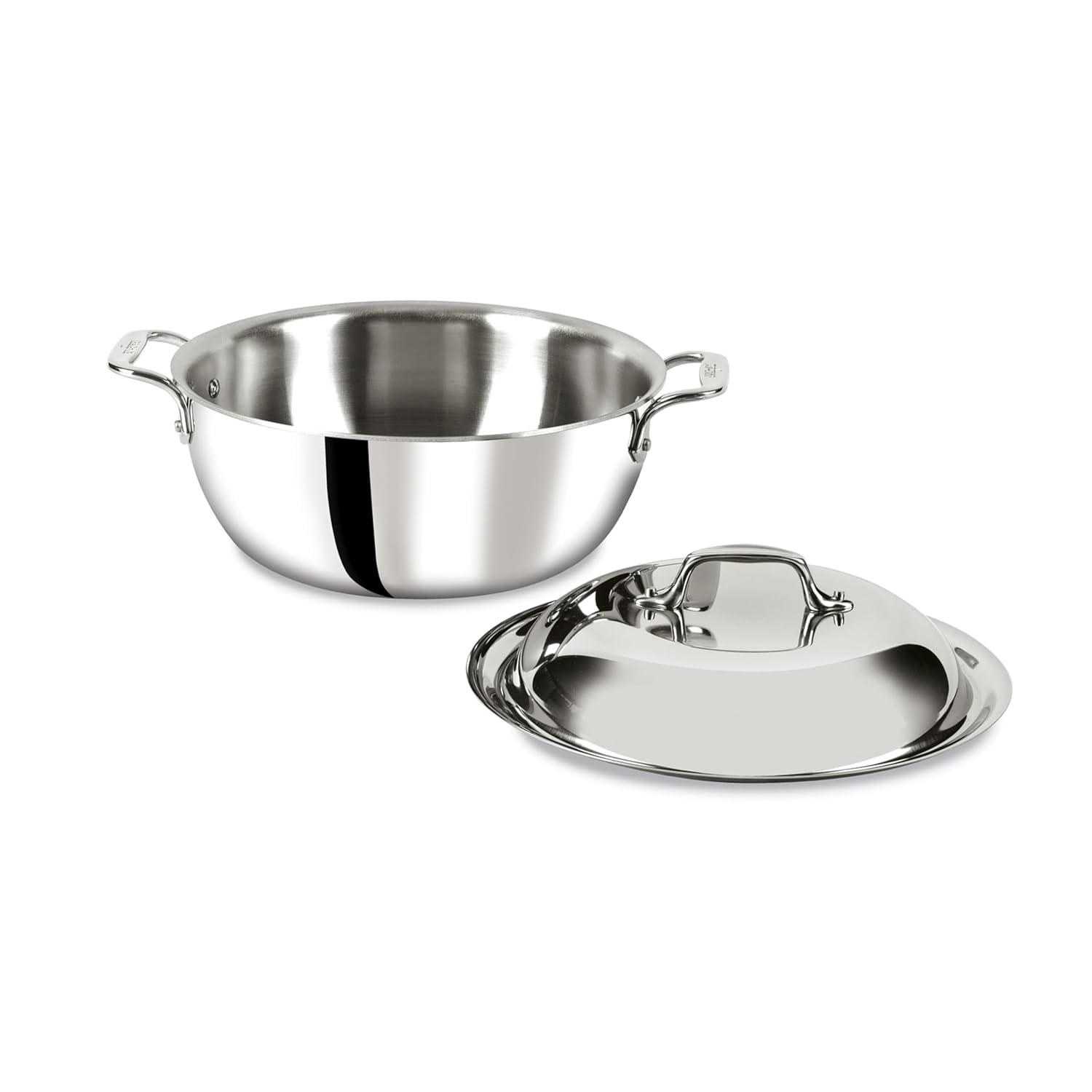 All-Clad D3 Stainless 3-ply Bonded Cookware, Dutch Oven, 5.5 quart