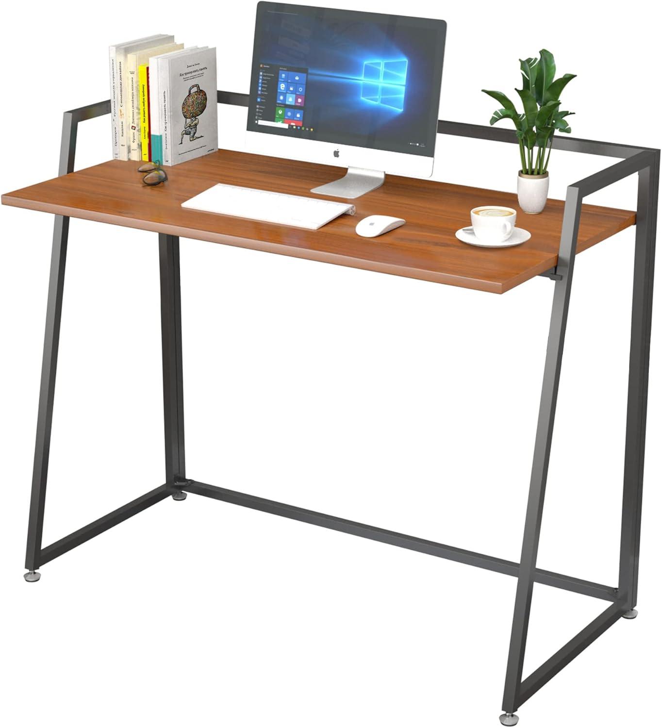 EUREKA ERGONOMIC Foldable Desk 41 inch Small Desk Save Space, Folding Desk No Assembly Required folable Desk Home Office Folding Computer Desk Table Portable, Easy to Fold Up or Down