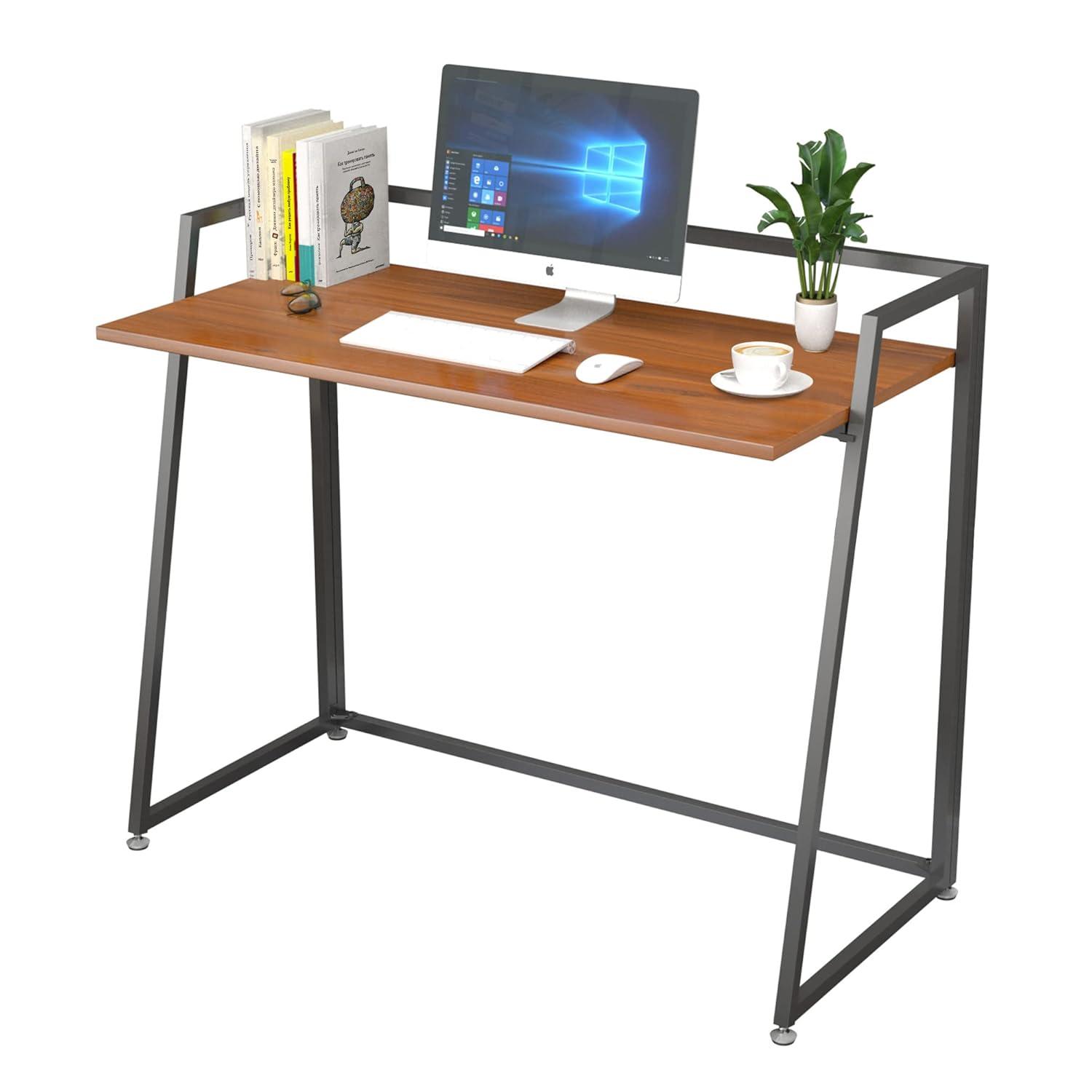 EUREKA ERGONOMIC Foldable Desk 41 inch Small Desk Save Space, Folding Desk No Assembly Required folable Desk Home Office Folding Computer Desk Table Portable, Easy to Fold Up or Down