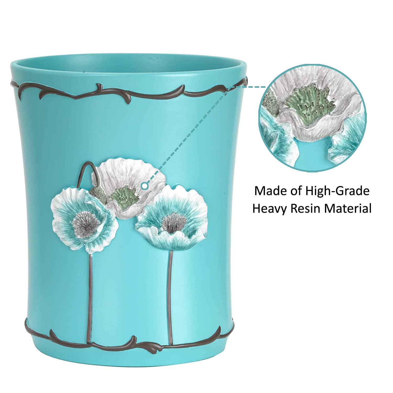 Popular Bath Plastic Open Waste Basket - 4 Gallons