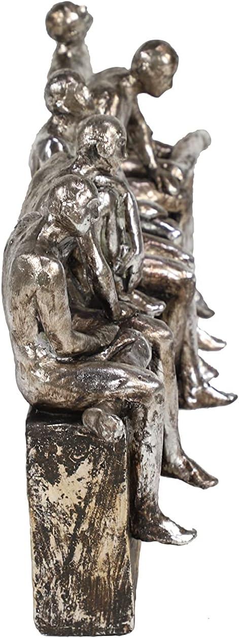 Deco 79 Polystone Leaf Palm Sculpture, 19" x 4" x 16", Gold