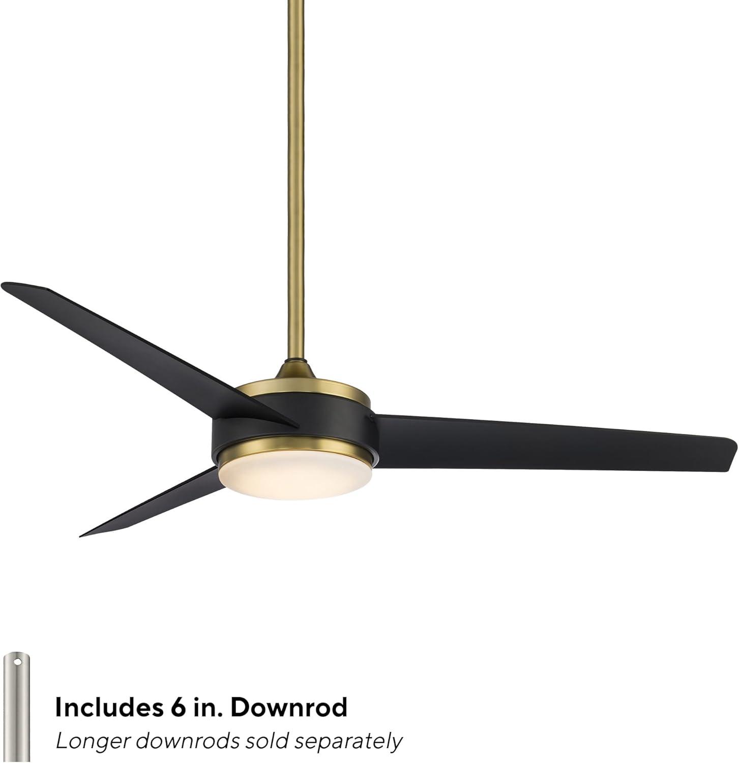 WAC Limited Fans 54" Mod 3 - Blade Outdoor/Indoor Smart Ceiling Fan with Remote Control and Dimmable LED Light Kit Included, Works With Google Assistant, Amazon Alexa, iOS And Android APP