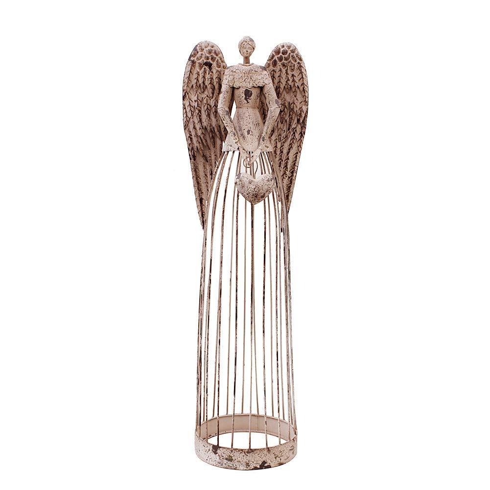 Attraction Design Antiqued Metal Garden Angel, 32 Height