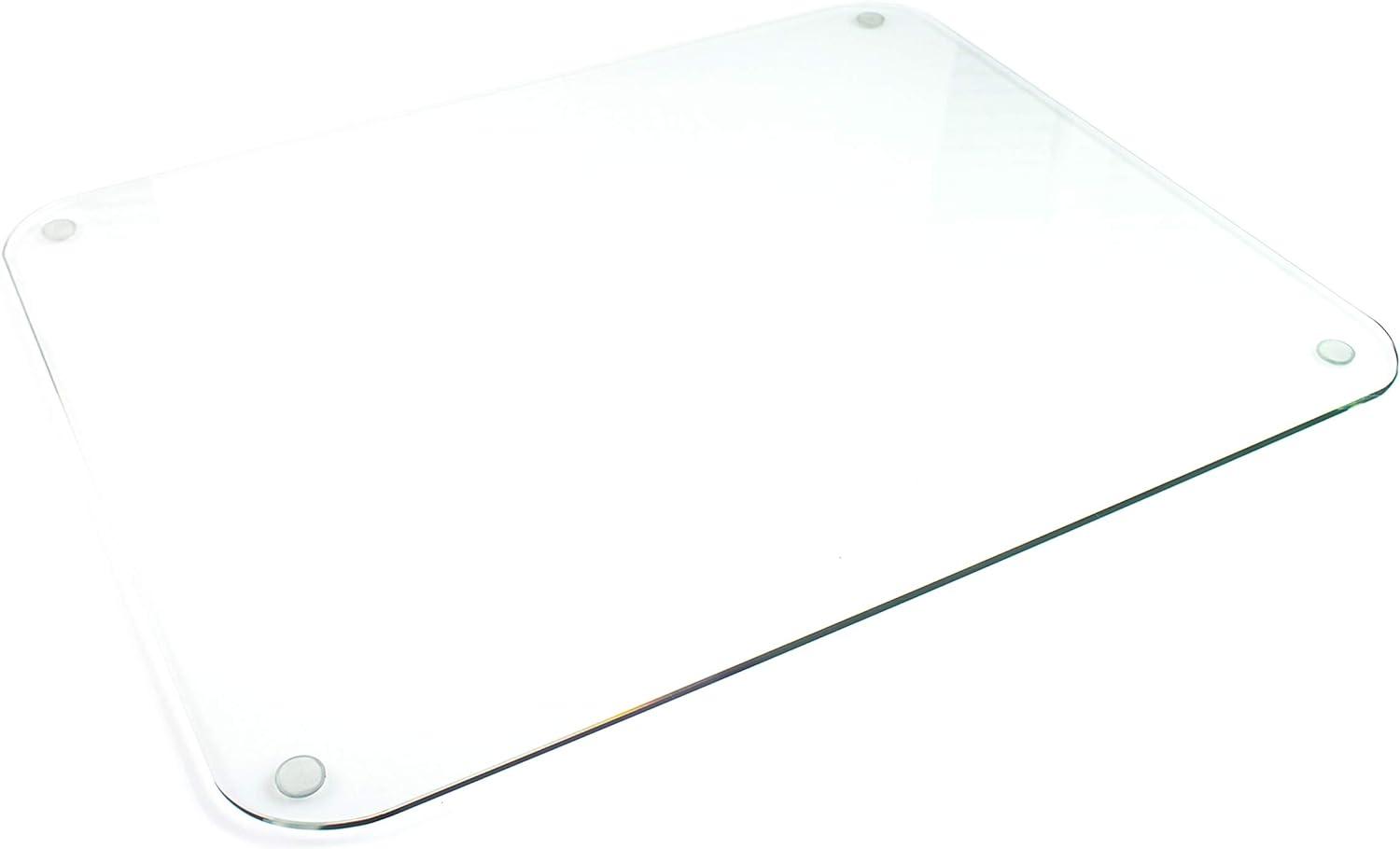 Glaciermat Clear Tempered Glass 20" x 36" Desk Pad