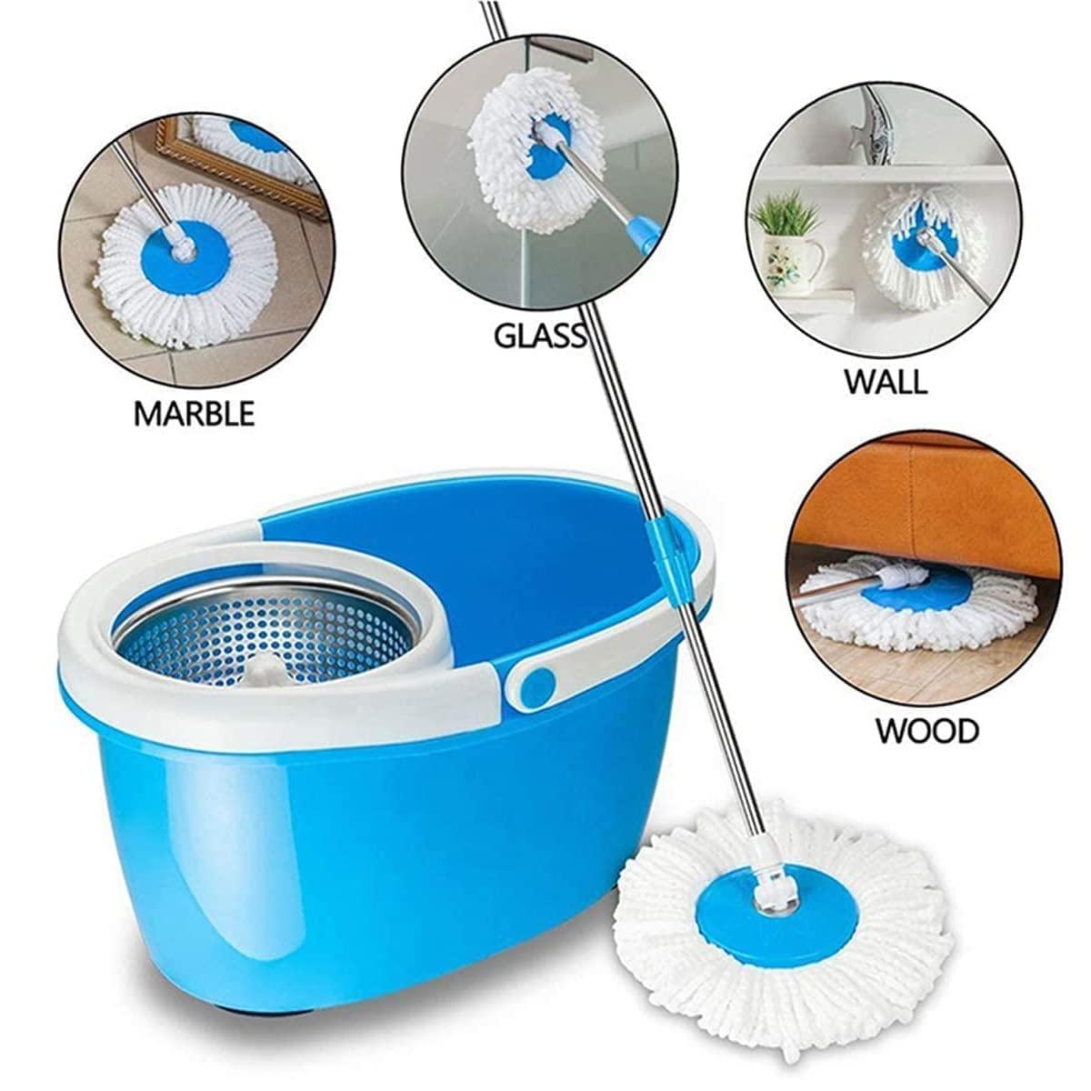 5 PCS Microfiber Replacement Mop Head Spin Mop Head Replacement 5-Pack, Microfiber Refill Heads Universal for 360 Spin Magic Mopping, Round Shape Standard Size White