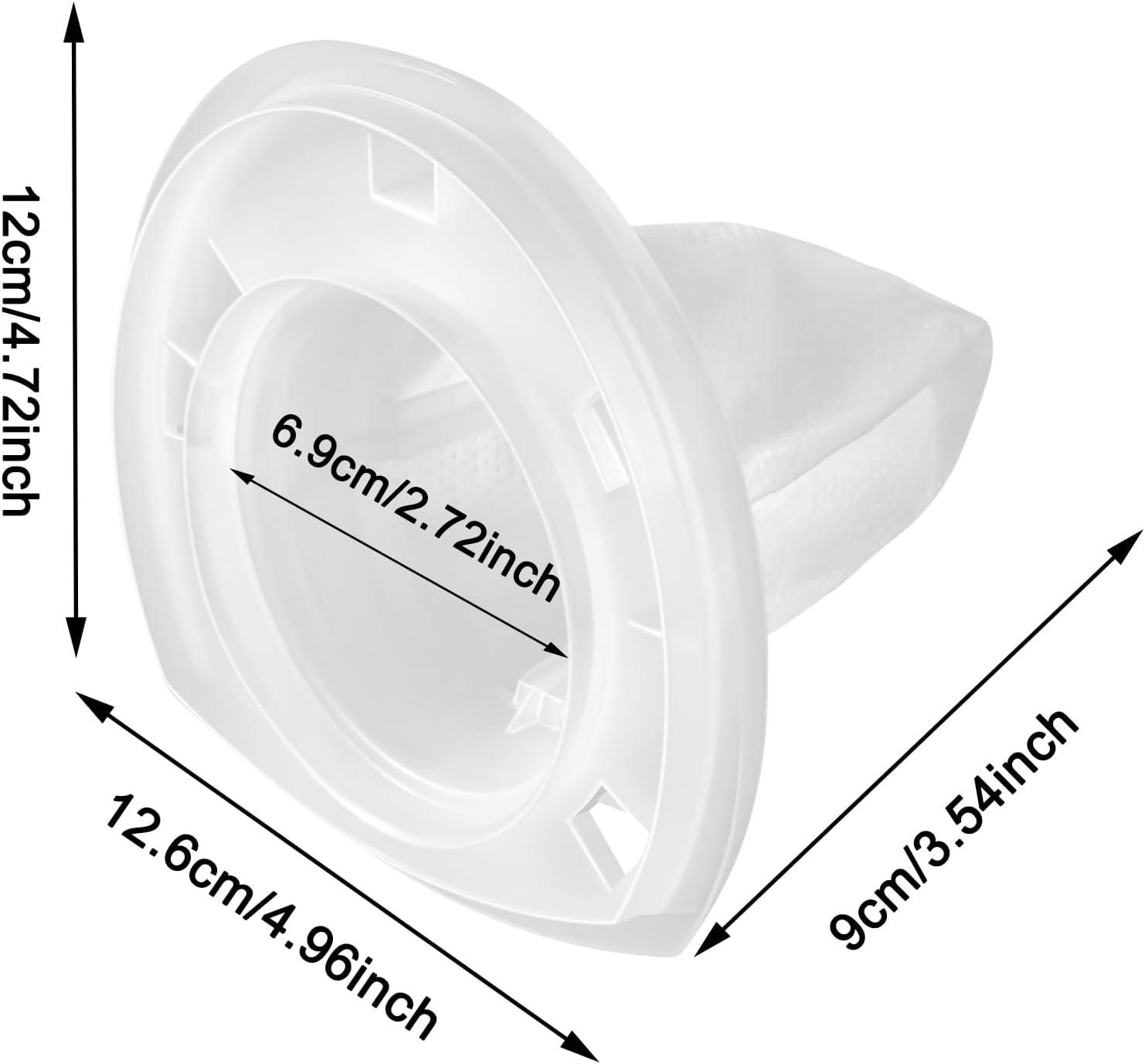 6 Pack Replacement Filter Compatible with Black & Decker Hand Vacuum Cordless Vacuum VF110 CHV1410L, CHV1410, CHV9610, CHV1210, CHV1410B, CHV1510, BDH2000L