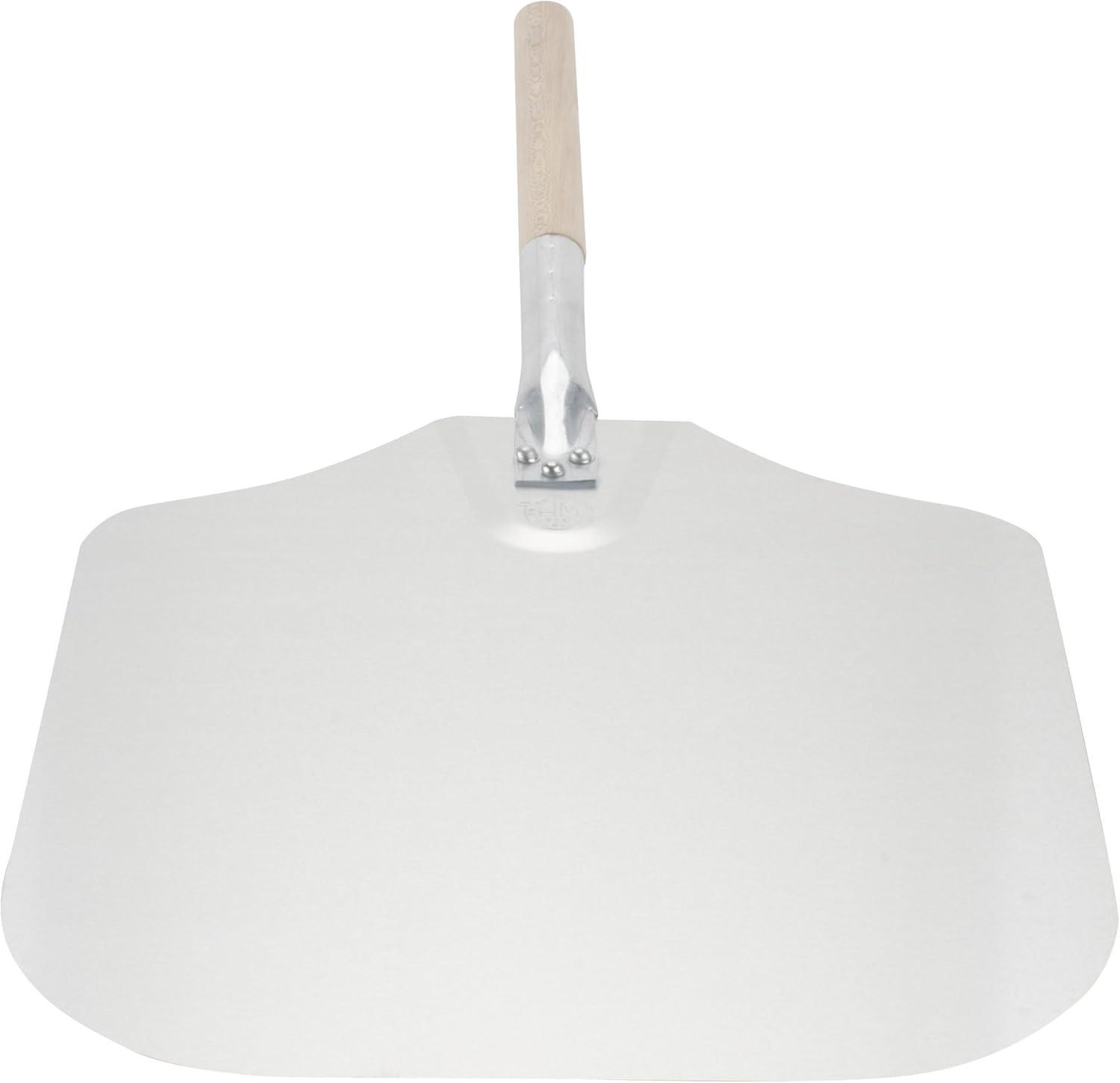 American Metalcraft 2814 28" Aluminum Pizza Peel with 12" Wood Handle, 14" x 16" Large Blade