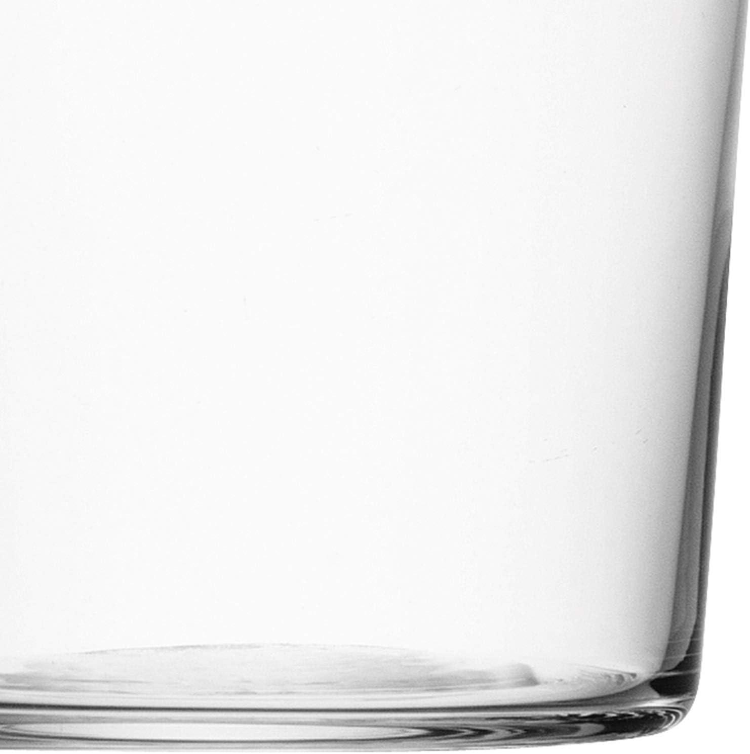 Clear Glass Stackable Highball Tumblers Set of 4