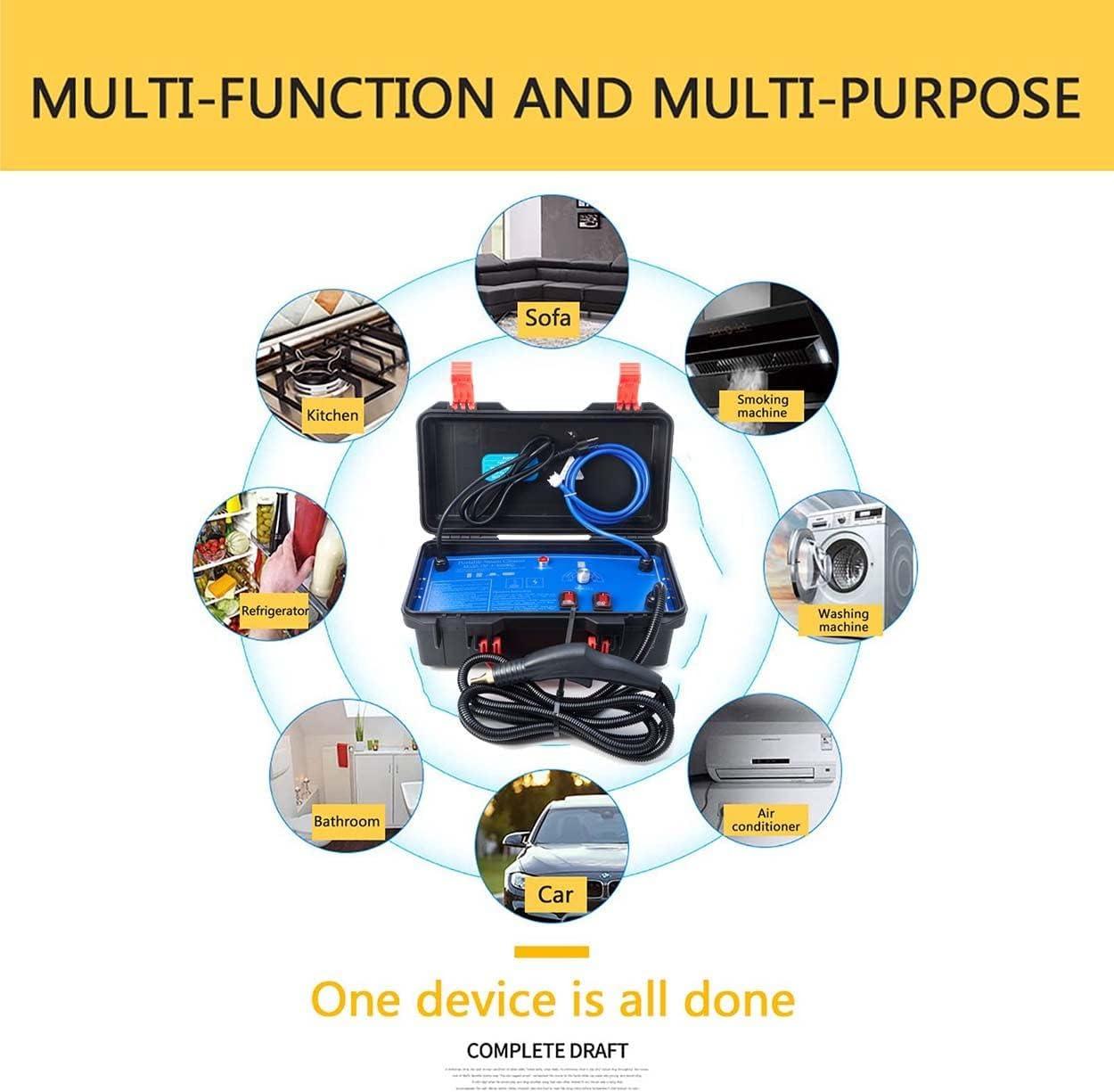 Miumaeov 1700W High Pressure & Temperature Steam Cleaner Cleaning Machine Car Household