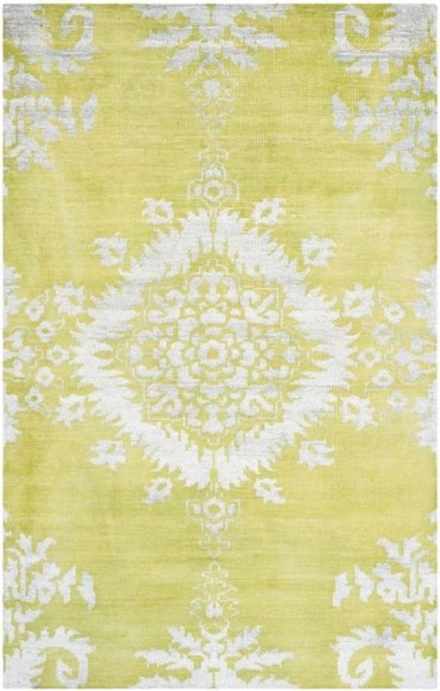 SAFAVIEH Stone Wash STW235A Hand-knotted Chartreuse Rug