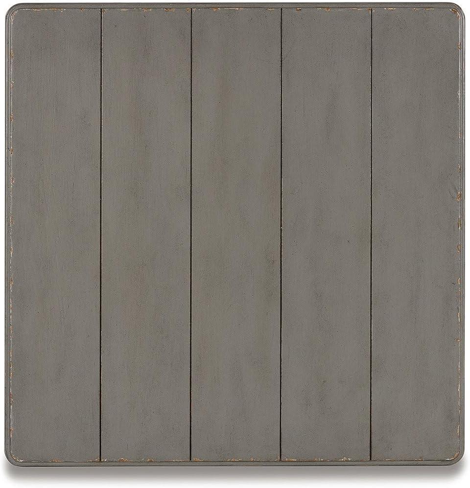Signature Design by Ashley Traditional Charina End Table, Antique Gray