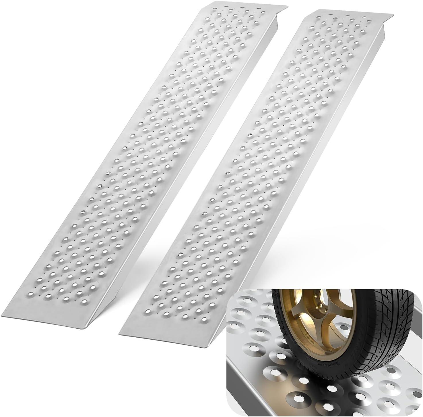 47.2" x 8.5" Aluminum Ramps 880 LBS Capacity Loading Ramps 2PCS