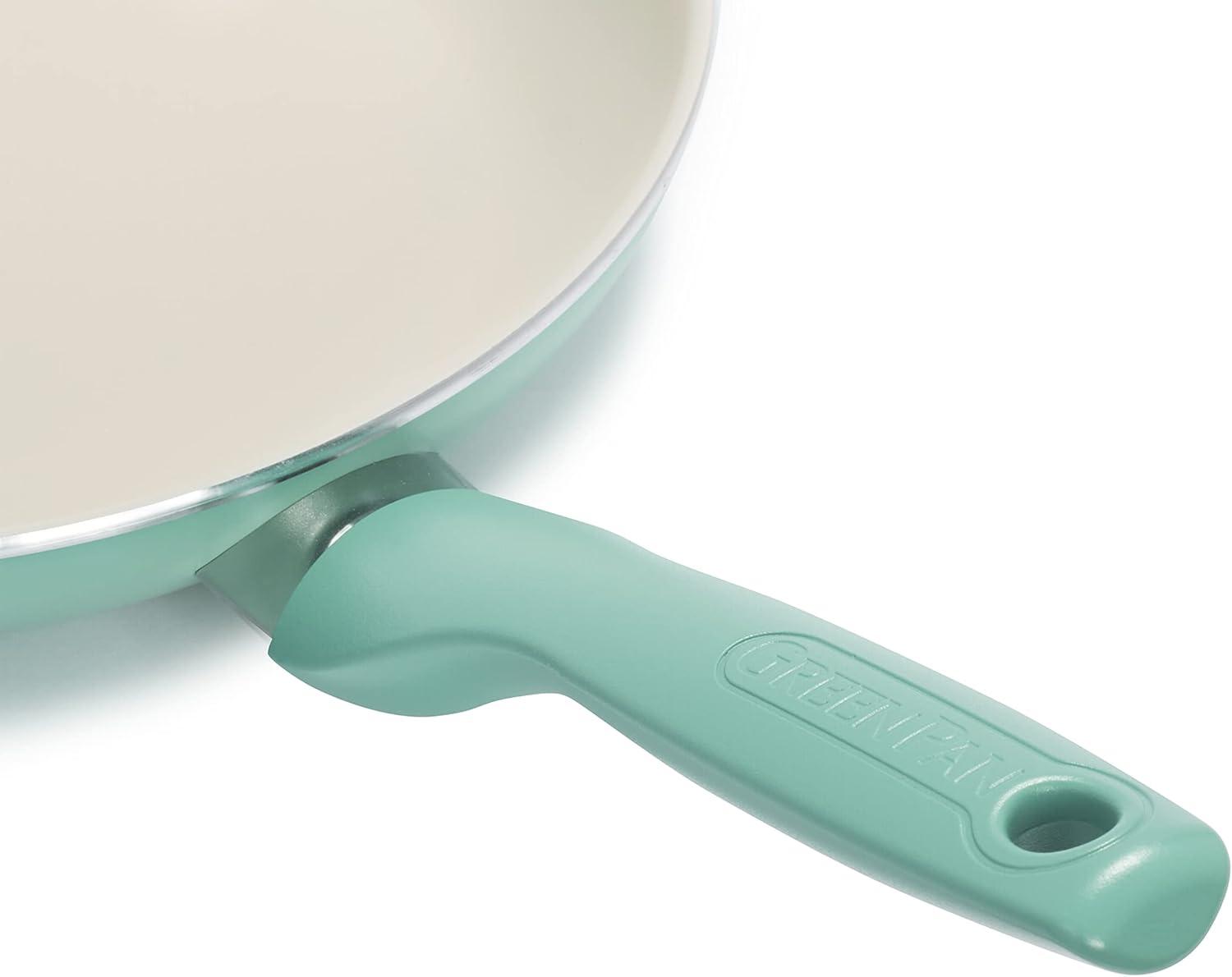 Turquoise Ceramic Nonstick 8" and 10" Frying Pan Set