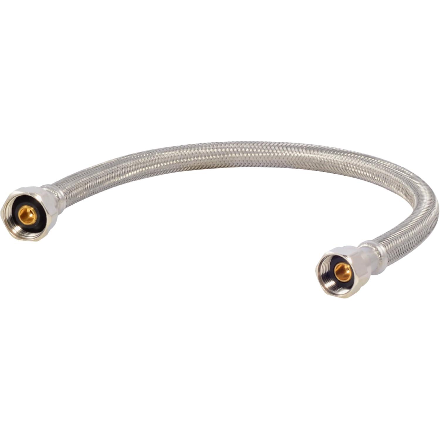 Certified Appliance Accessories Certified Appliance Accessories Braided Stainless Steel Faucet Supply Line, 3/8" Female Compression X 1/2" FIP (16")