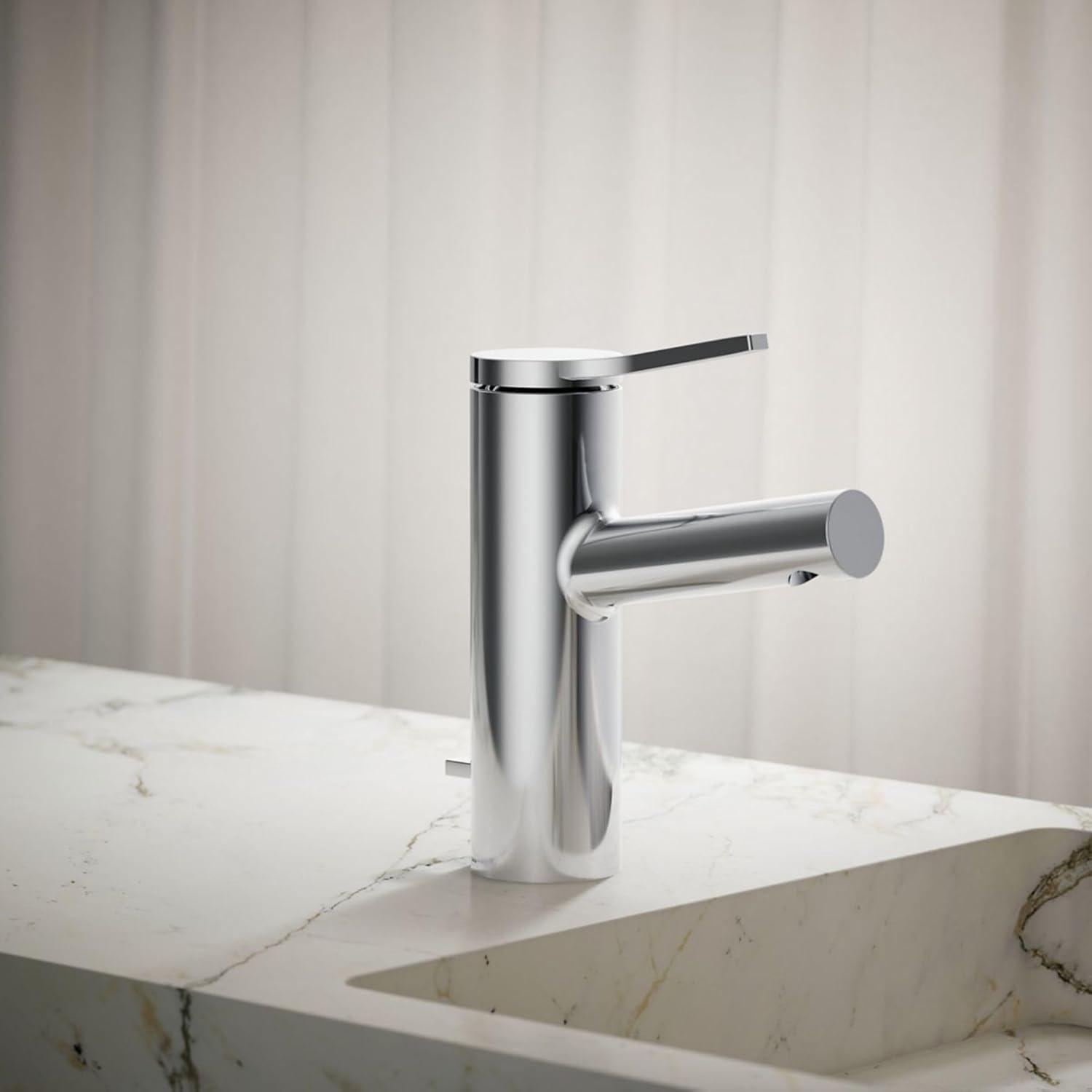 Kohler Elate Single-Handle Bathroom Faucet with Pop-Up Drain Assembly, One Hole Bathroom Sink Faucet, 1.2 gpm