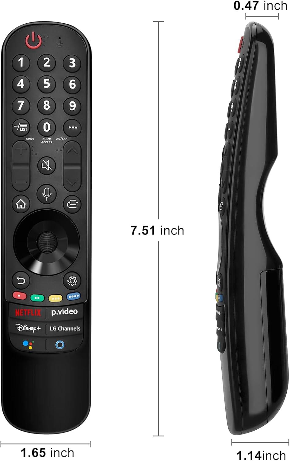 Voice Remote Control for LG Smart TV, Siawclub Magic-Replacement Remote with Pointer and Voice Function, for LG UHD OLED QNED NanoCell 4K 8K Smart TV