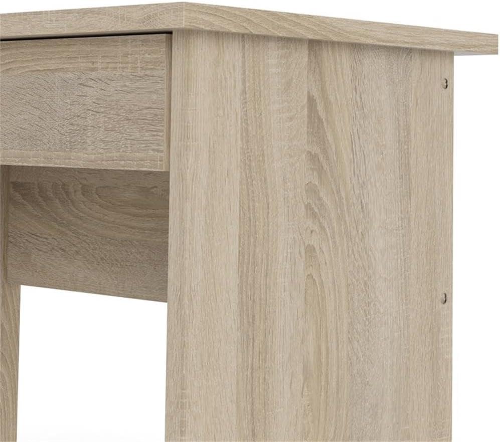 Tvilum Walden 5 Drawer Office Desk with 1 Locking Drawer for Adults, Oak Finish