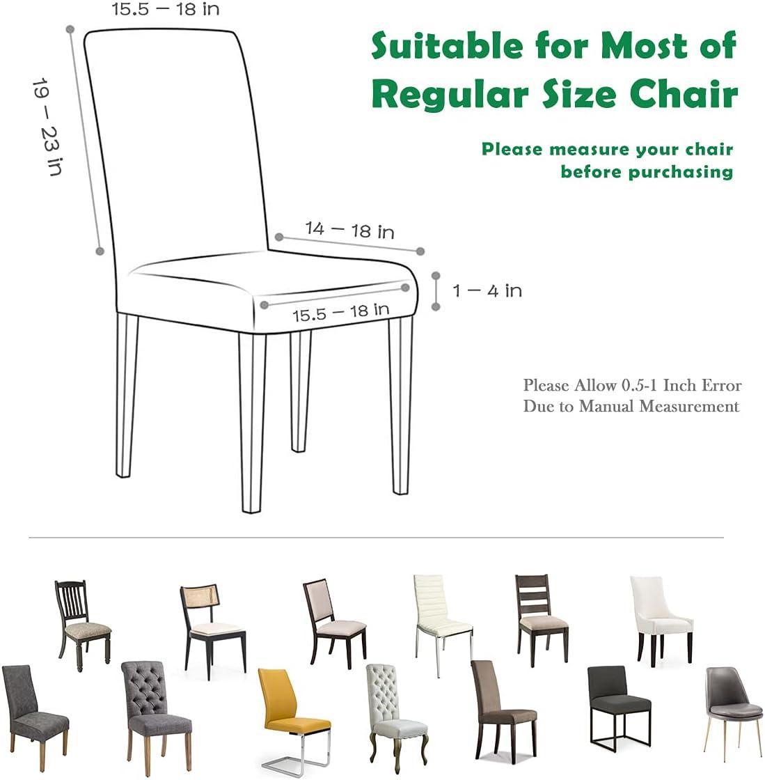 Chair Covers for Dining Room 4 Pack Navy Blue Chair Covers Super Fit Washable Kitchen Chair Protector Cover for Dining Room, Hotel, Ceremony