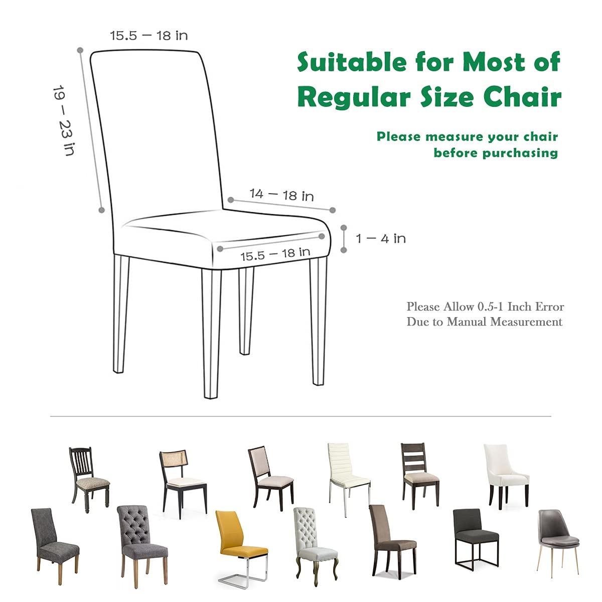 Chair Covers for Dining Room 4 Pack Navy Blue Chair Covers Super Fit Washable Kitchen Chair Protector Cover for Dining Room, Hotel, Ceremony