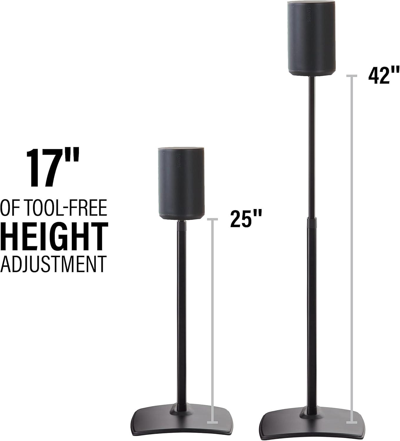 Sanus Height-Adjustable Speaker Stands for Sonos Era 100 - Pair