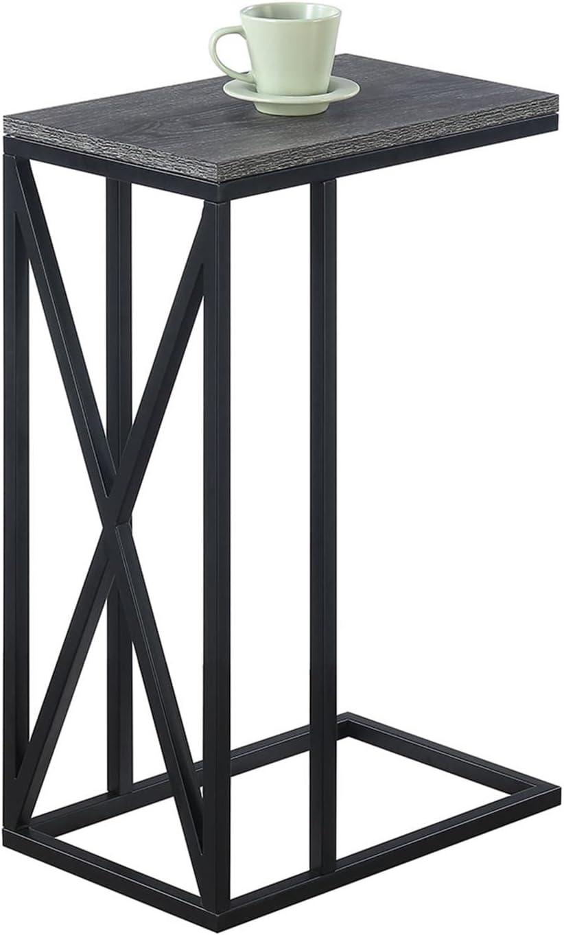 Convenience Concepts Tucson C End Table, Weathered Gray/Black