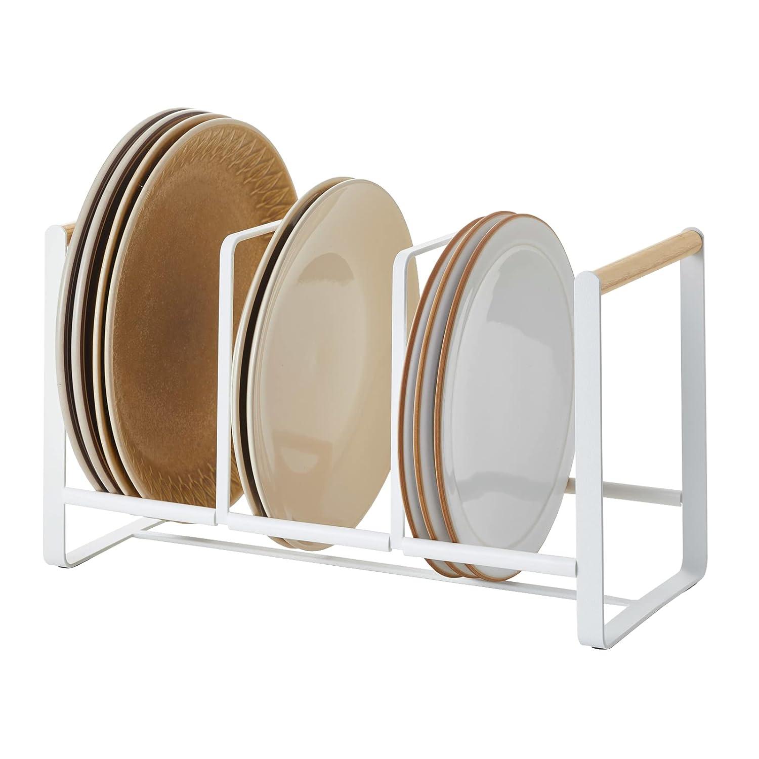 Yamazaki Tosca Wide White Dish Storage Rack