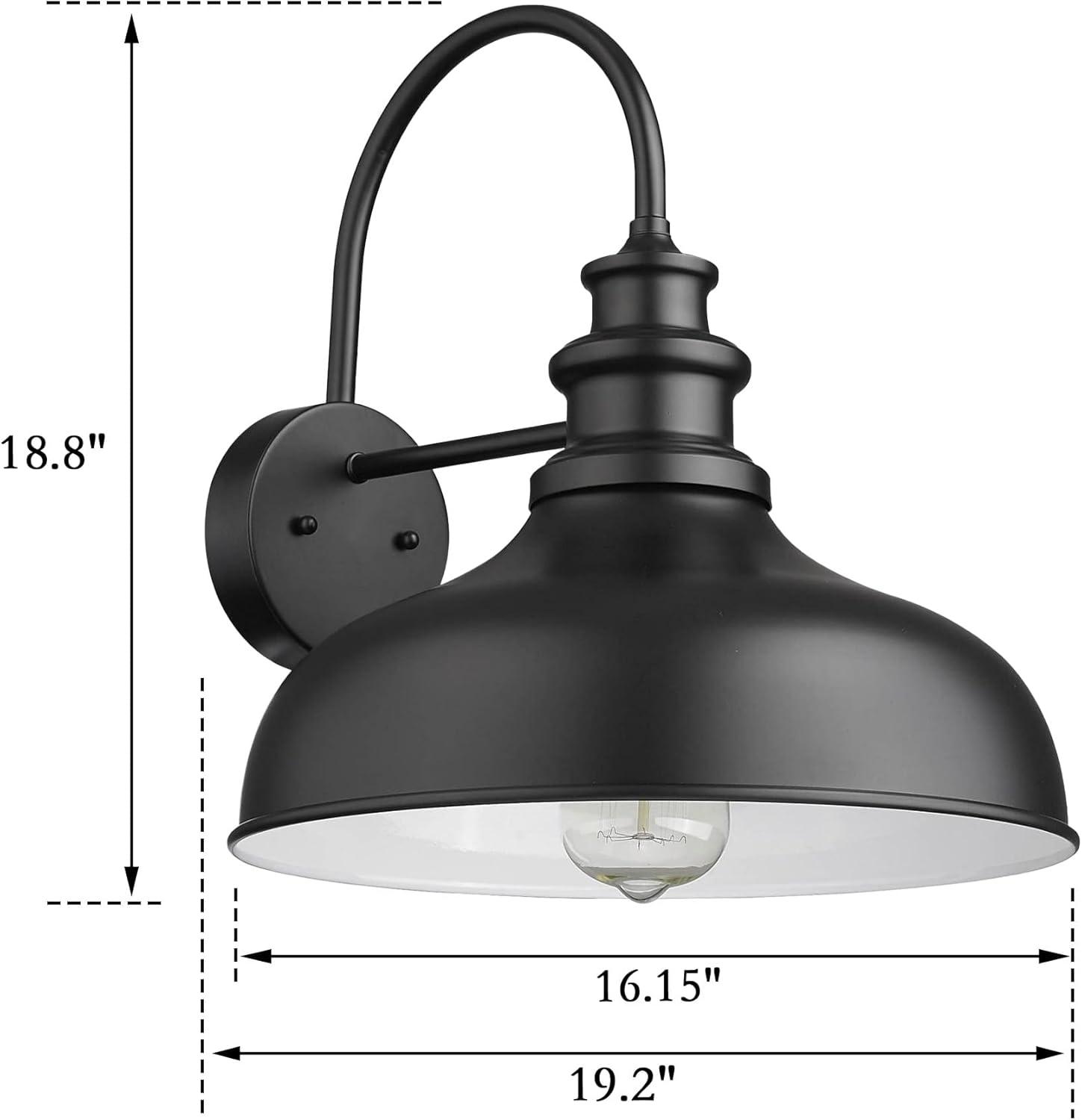 16 Inch Large Dome Farmhouse Exterior Wall Mount Light