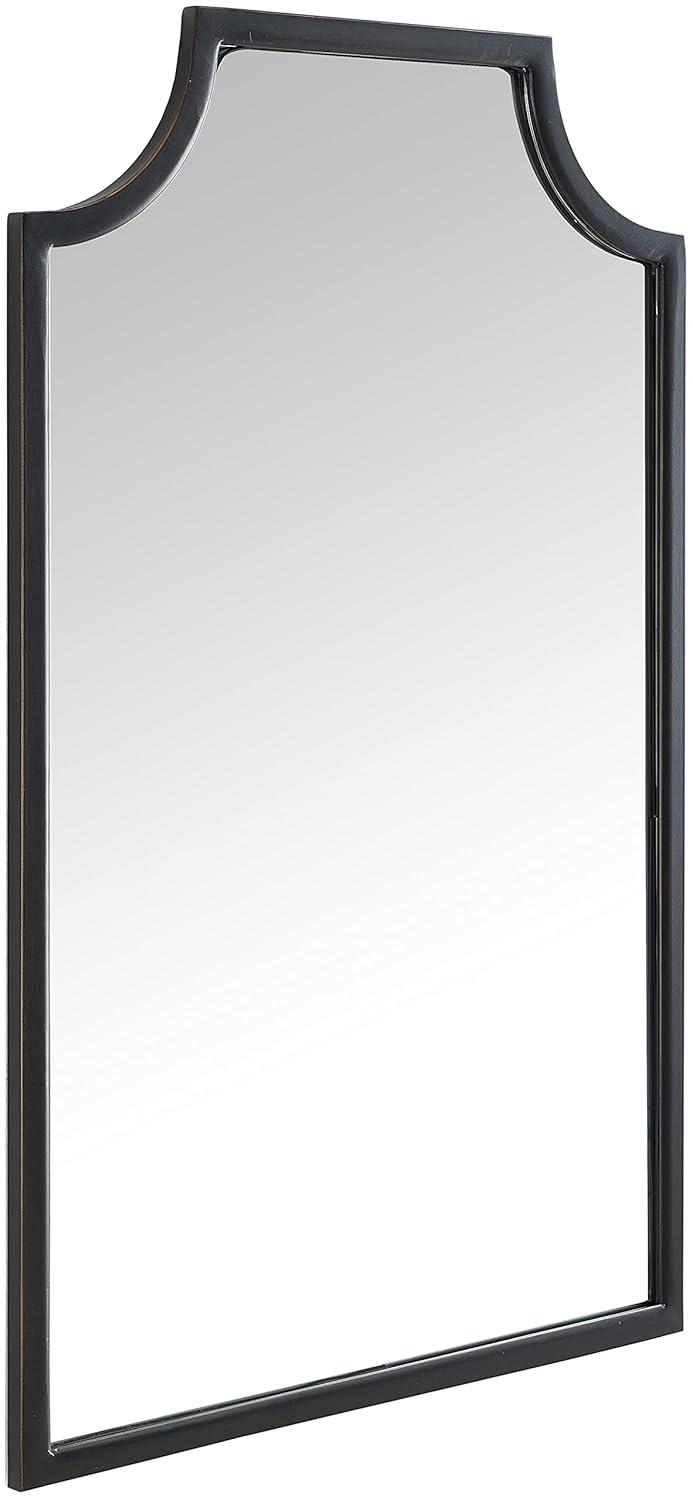 Crosley Aimee Wall Mirror Oil Rubbed Bronze: 38x24 Inch, Traditional Style, Steel Frame, No Assembly Required