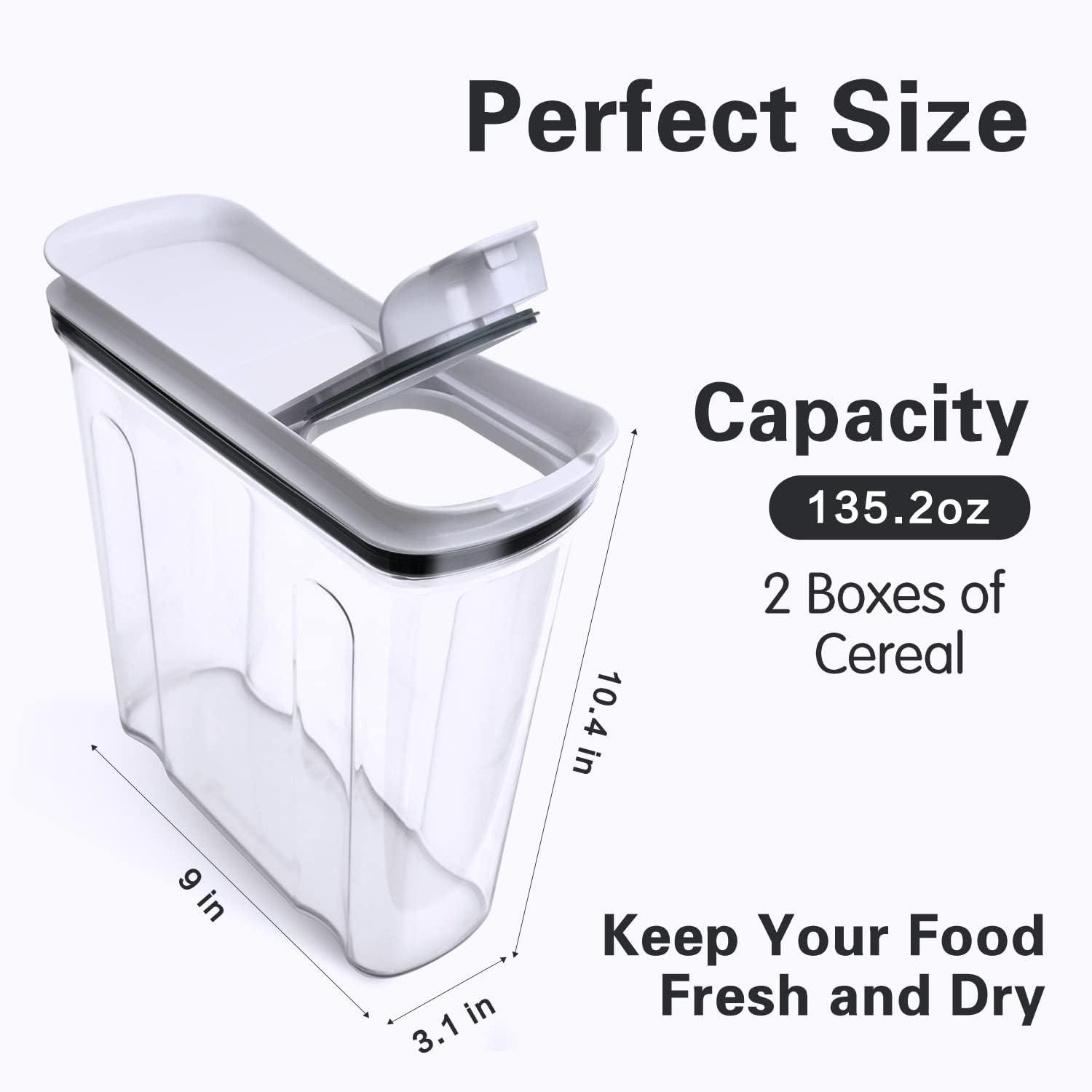 White BPA-Free Plastic Airtight Food Storage Containers Set