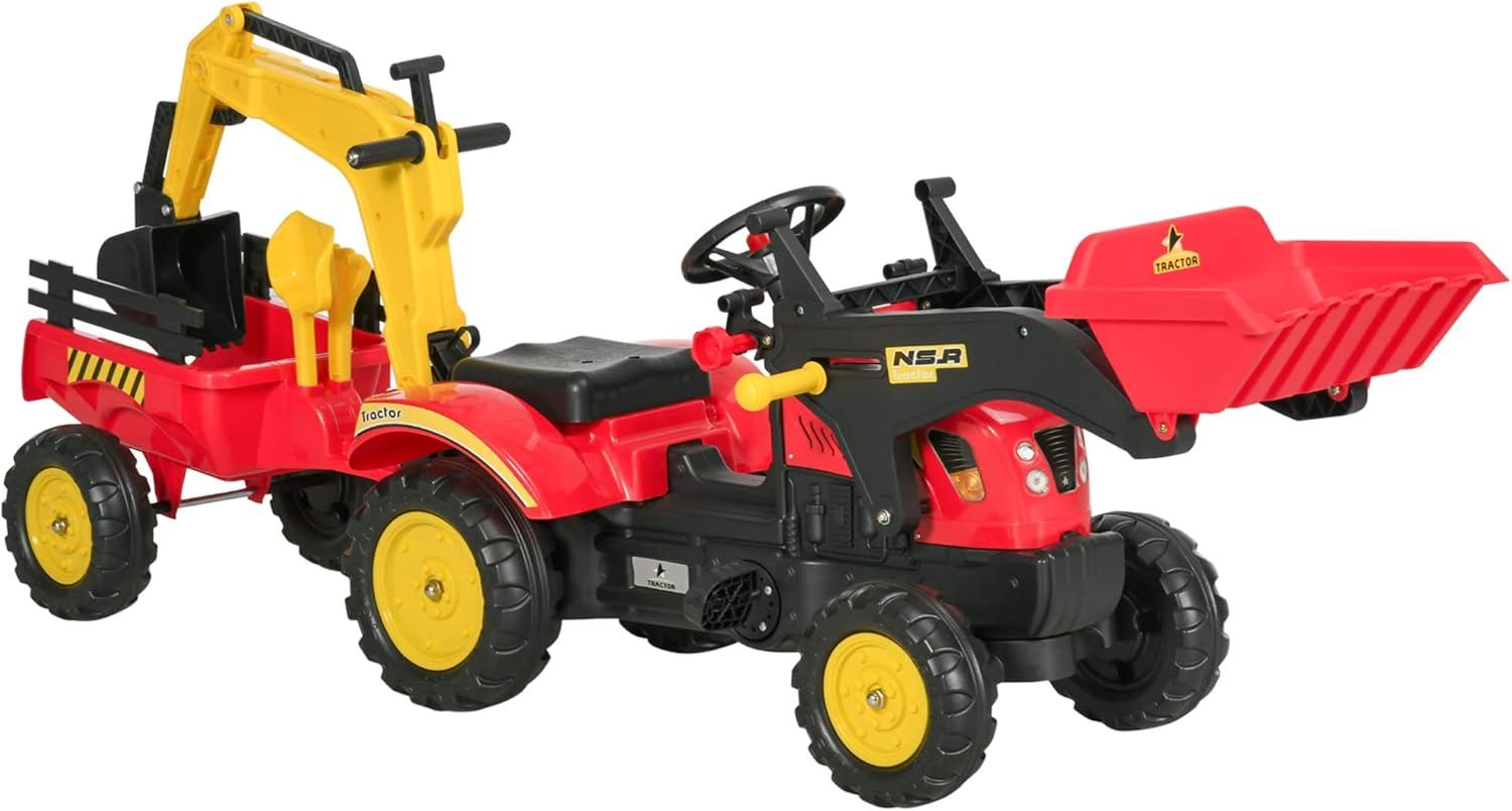 Aosom 1 Seater Tractors / Construction Pedal Ride On