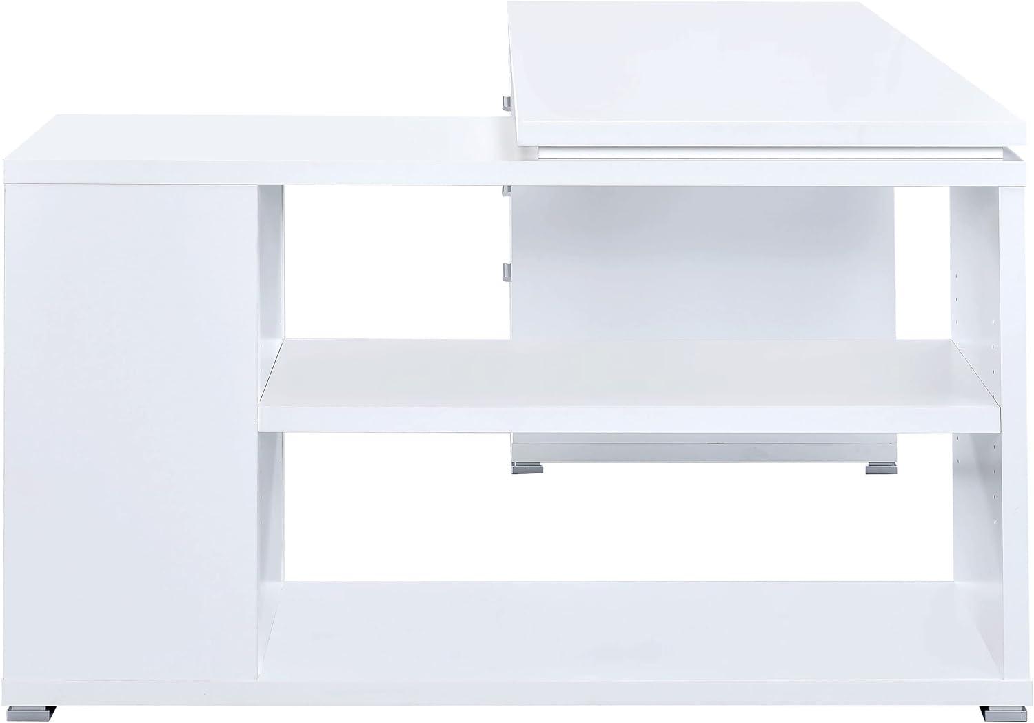 Yvette 3 Drawer L-Shape Desk - Coaster