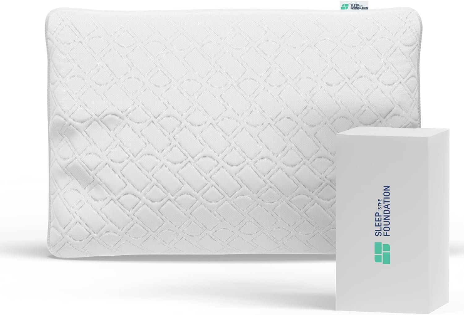 Queen Size White Gel Memory Foam Cooling Pillow