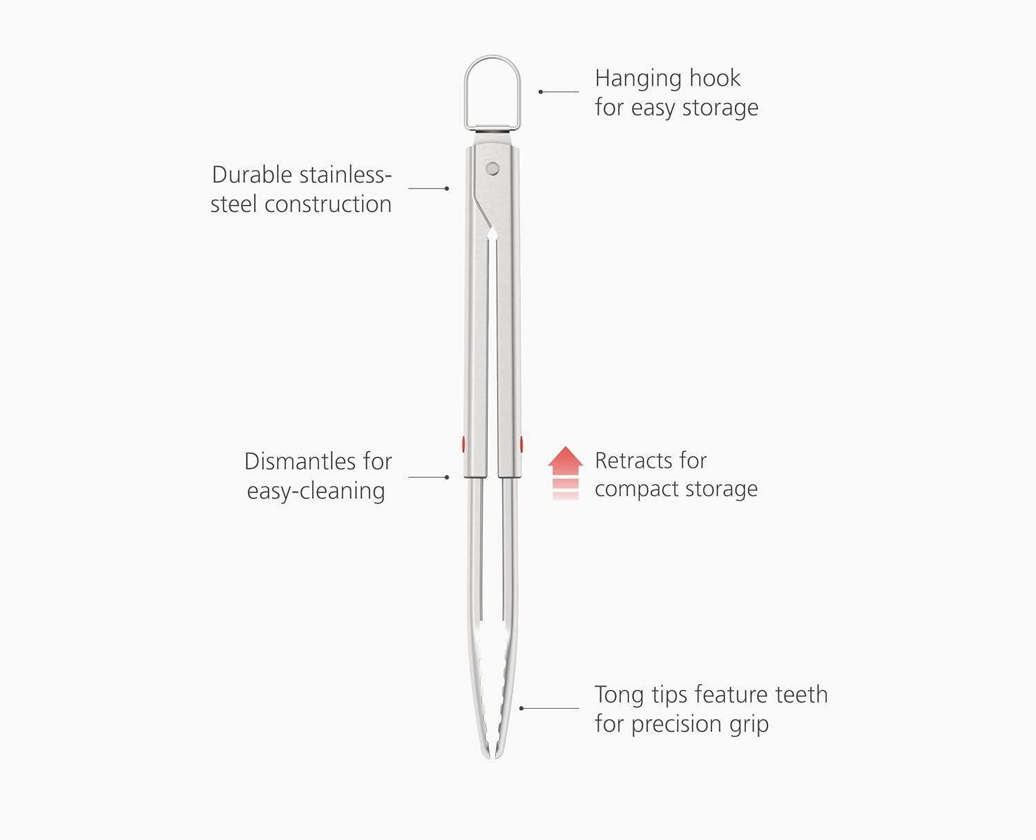 Joseph Joseph Joseph Joseph GrillOut BBQ Tongs with Retractable Head