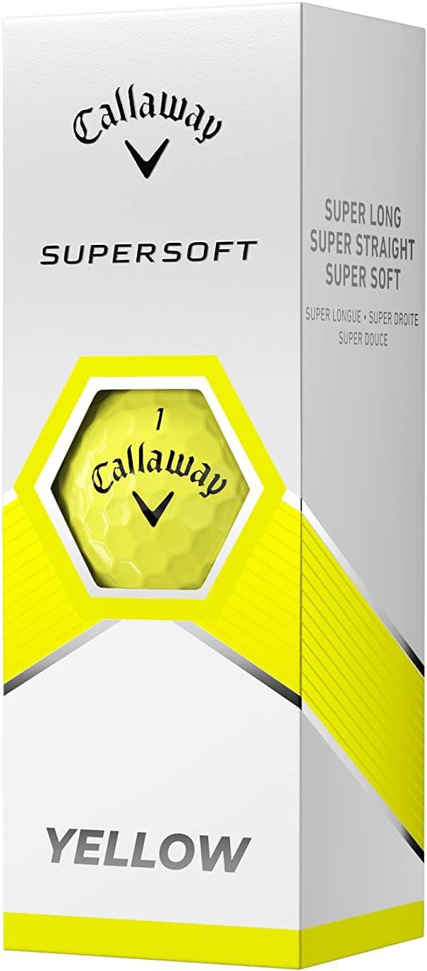 Callaway Supersoft Golf Balls 12pk - Yellow: Rubber Core, Ionomer Shell