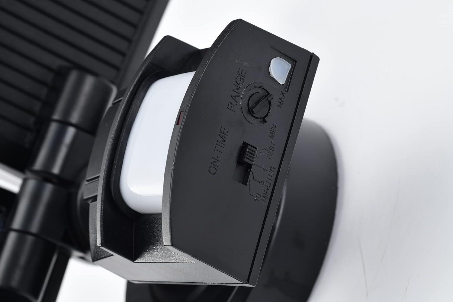 30-Watt 180-Degree Black Motion Activated Outdoor Integrated LED Security Flood Light with PIR Dusk to Dawn Sensor