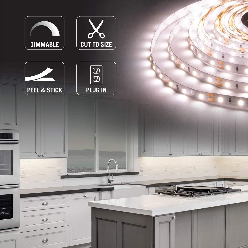 Armacost Lighting 421500 RibbonFlex Home 12V 3000K Soft White LED Strip Light Kit