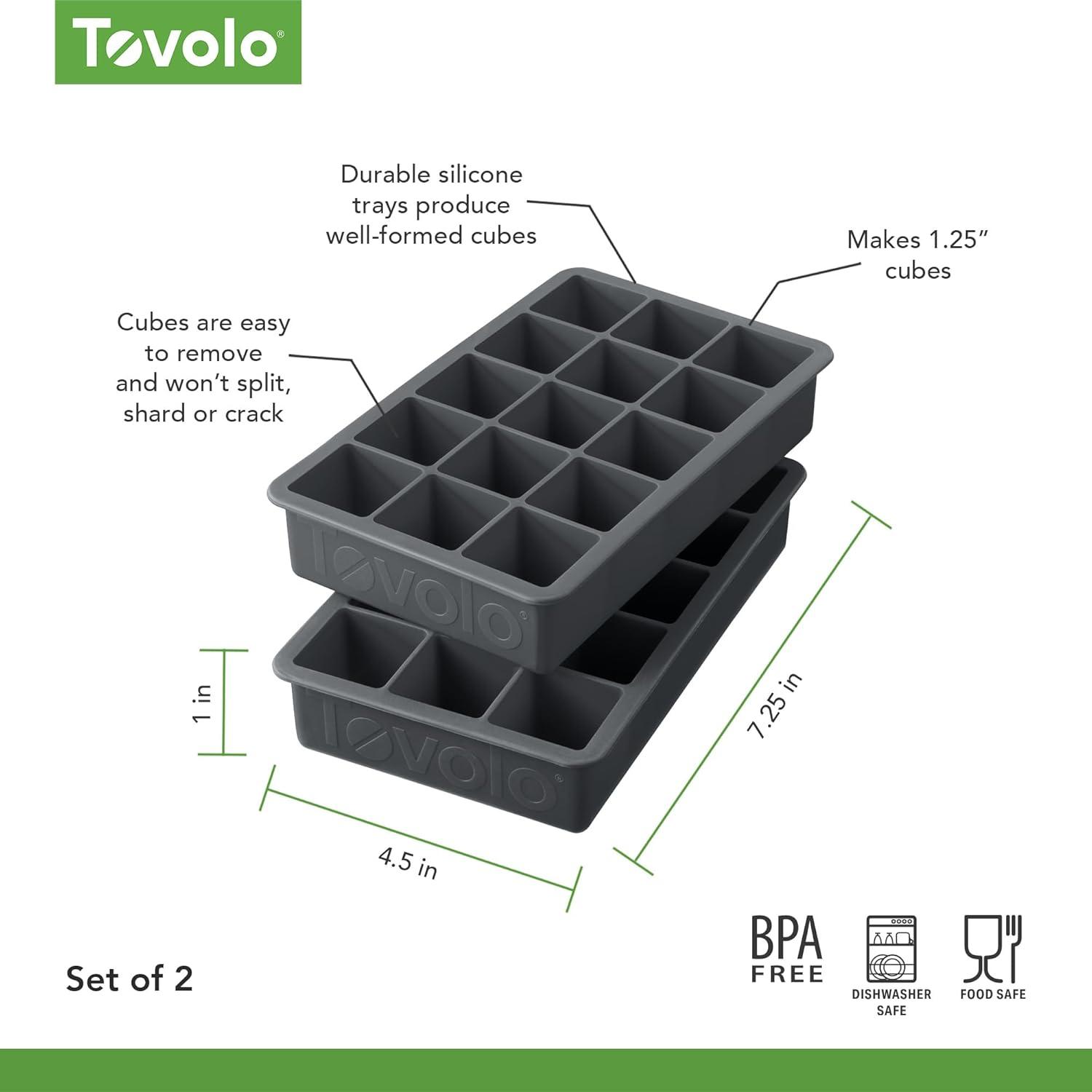 Tovolo Perfect Cube Ice Trays (Set of 2)