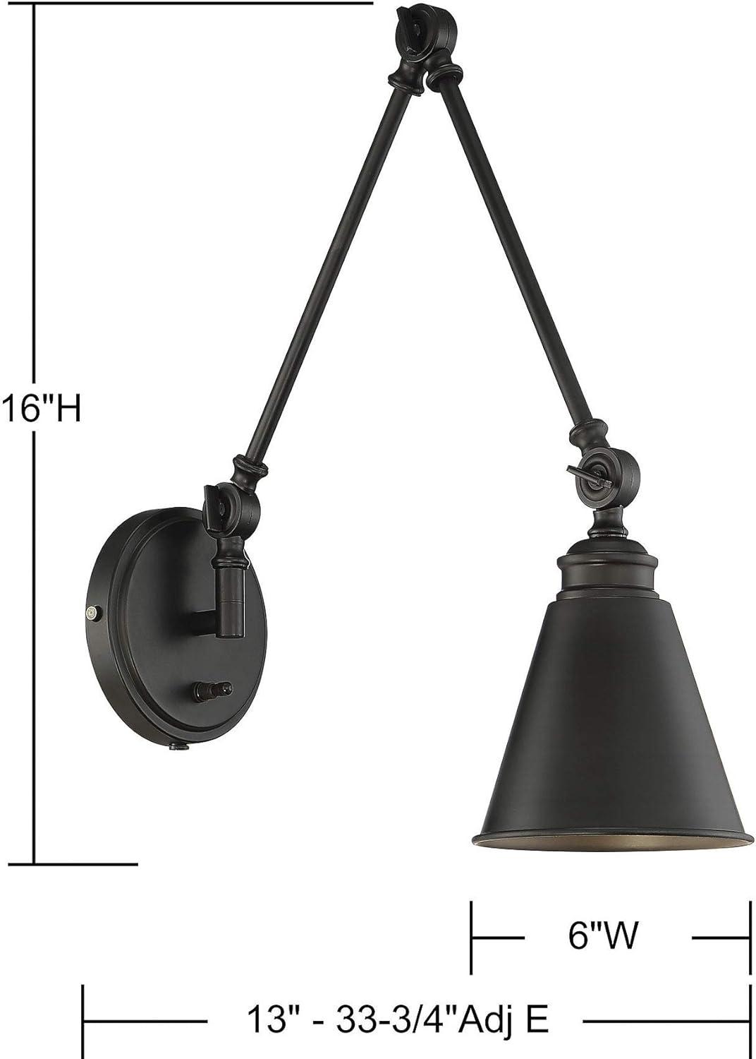 Savoy House Morland 1 - Light Swing Arm Lamp in  Matte Black