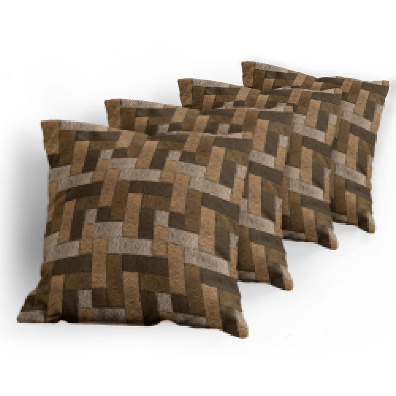 Ambesonne Ambesonne Geometric Reversible Pillow Cover (Set of 4)