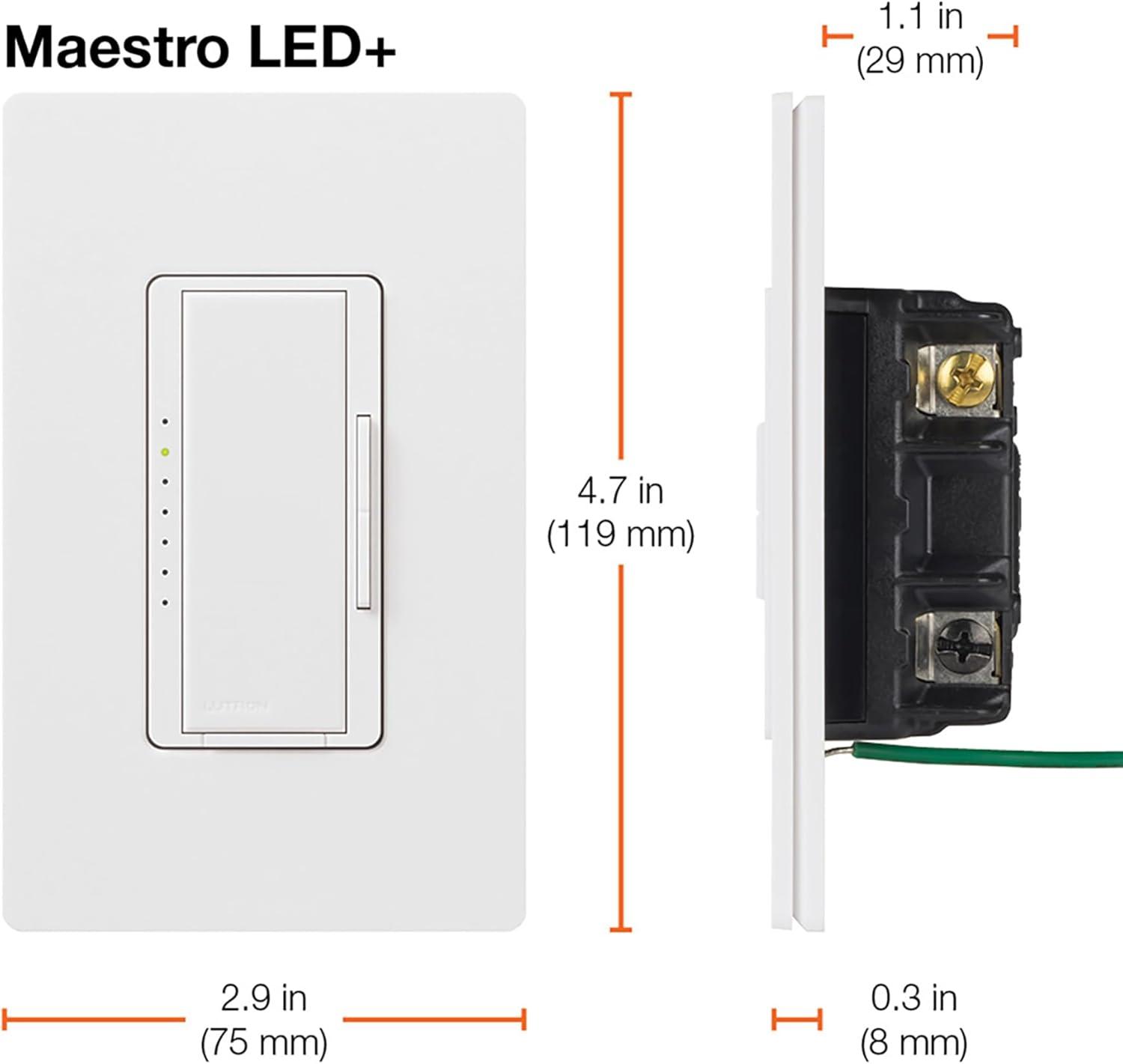 Brown Smart LED+ Dimmer Switch with Rocker