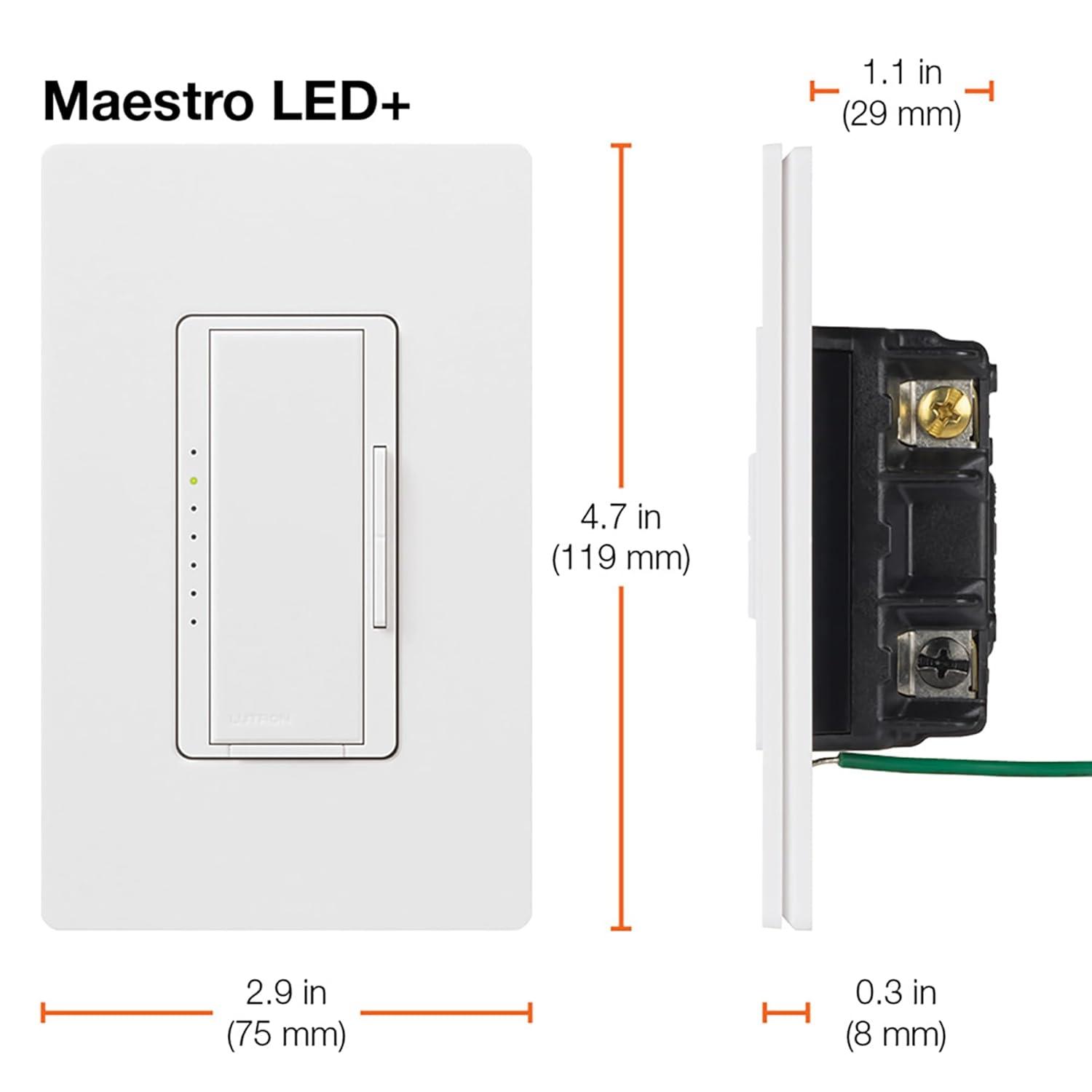 Brown Smart LED+ Dimmer Switch with Rocker