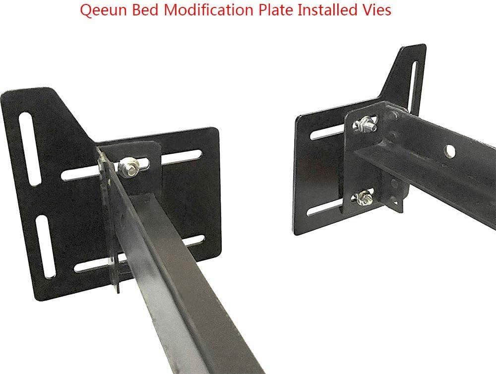 Full - Queen Bed Frame Headboard Bracket Modification Modi-Plate, Set of 2