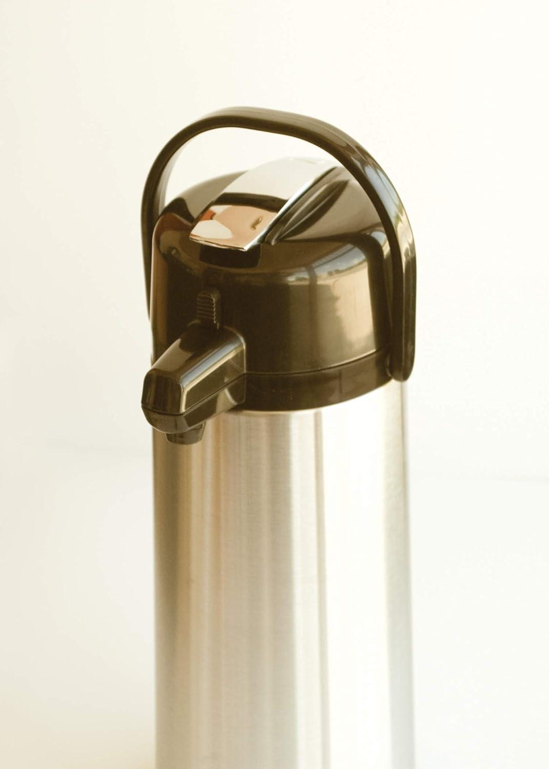 Service Ideas Glass Vacuum Insulated Airpot with Lever Lid