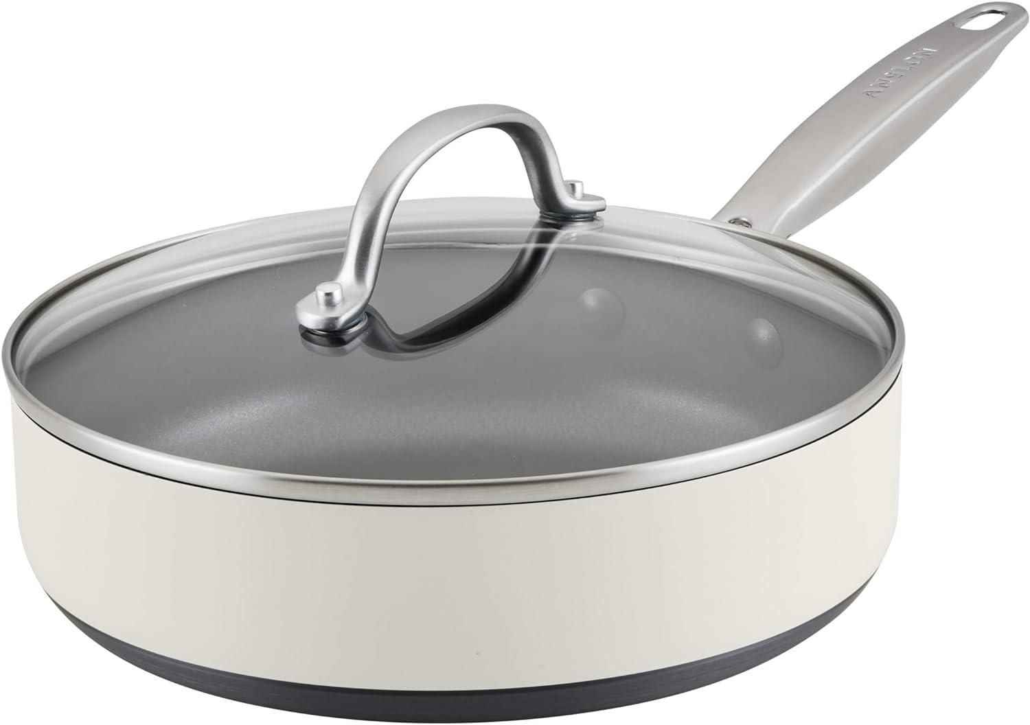 Anolon Achieve Hard Anodized Nonstick Saute Pan with Lid - 3 Quart