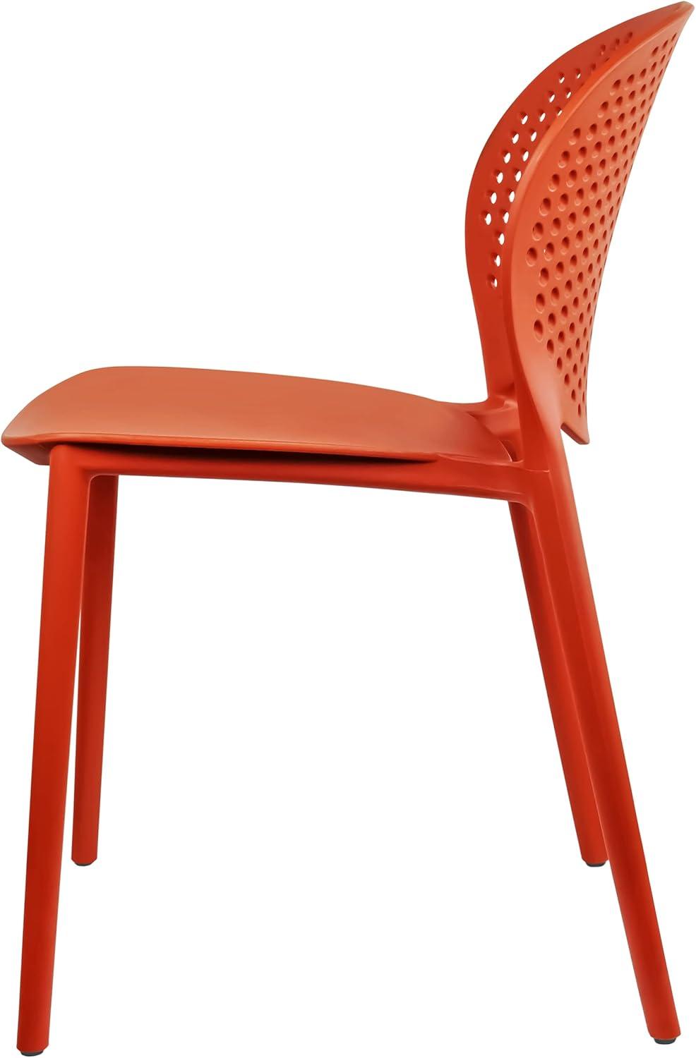 2xHome Outdoor Stacking Dining Side Chair (Set of 2)