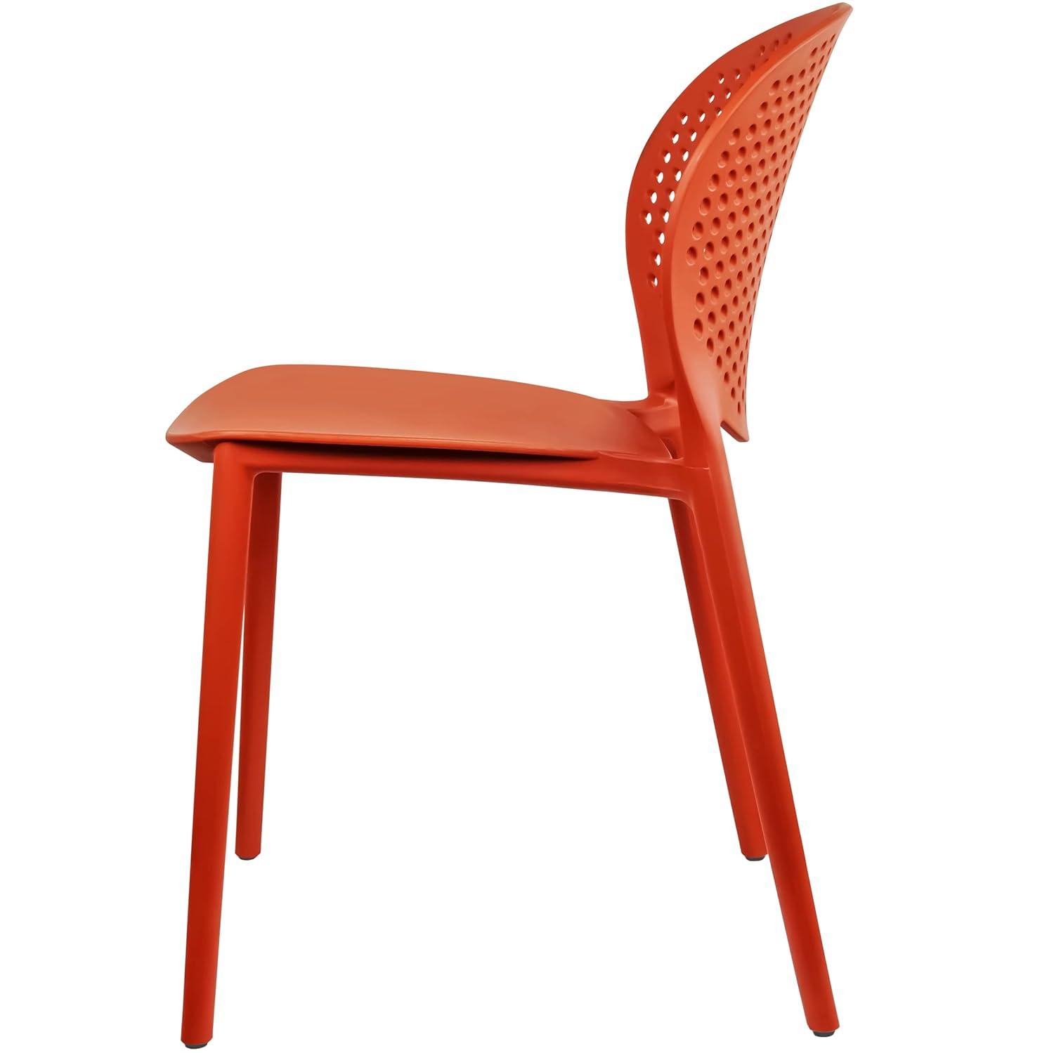 2xHome Outdoor Stacking Dining Side Chair (Set of 2)
